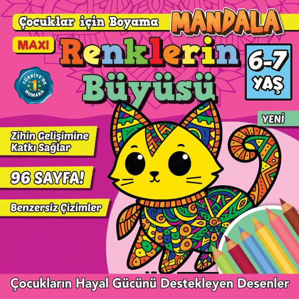Maxi Renklerin Büyüsü- Çocuklar İçin Boyama 13