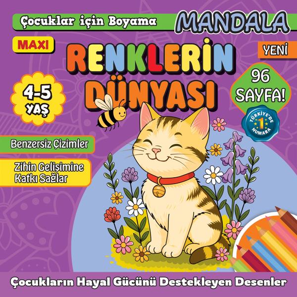 Maxi Renklerin Dünyası- Çocuklar İçin Boyama 14